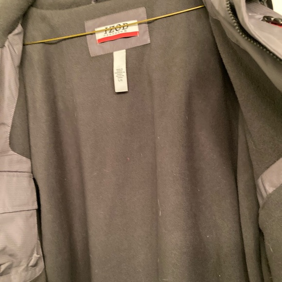 Izod Performx Men’s Zip Up Grey Hooded Jacket Size Large. - Picture 10 of 12